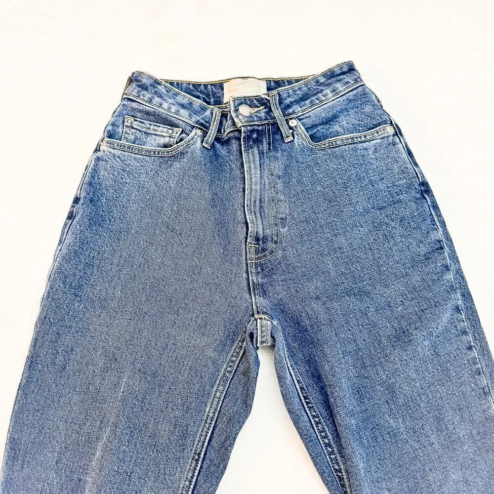 Everlane The Curvy Cheeky Jean Organic Cotton Denim Size 25 Crop